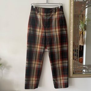 Wilfred PLAID HIGH WAIST CROPPED TROUSERS